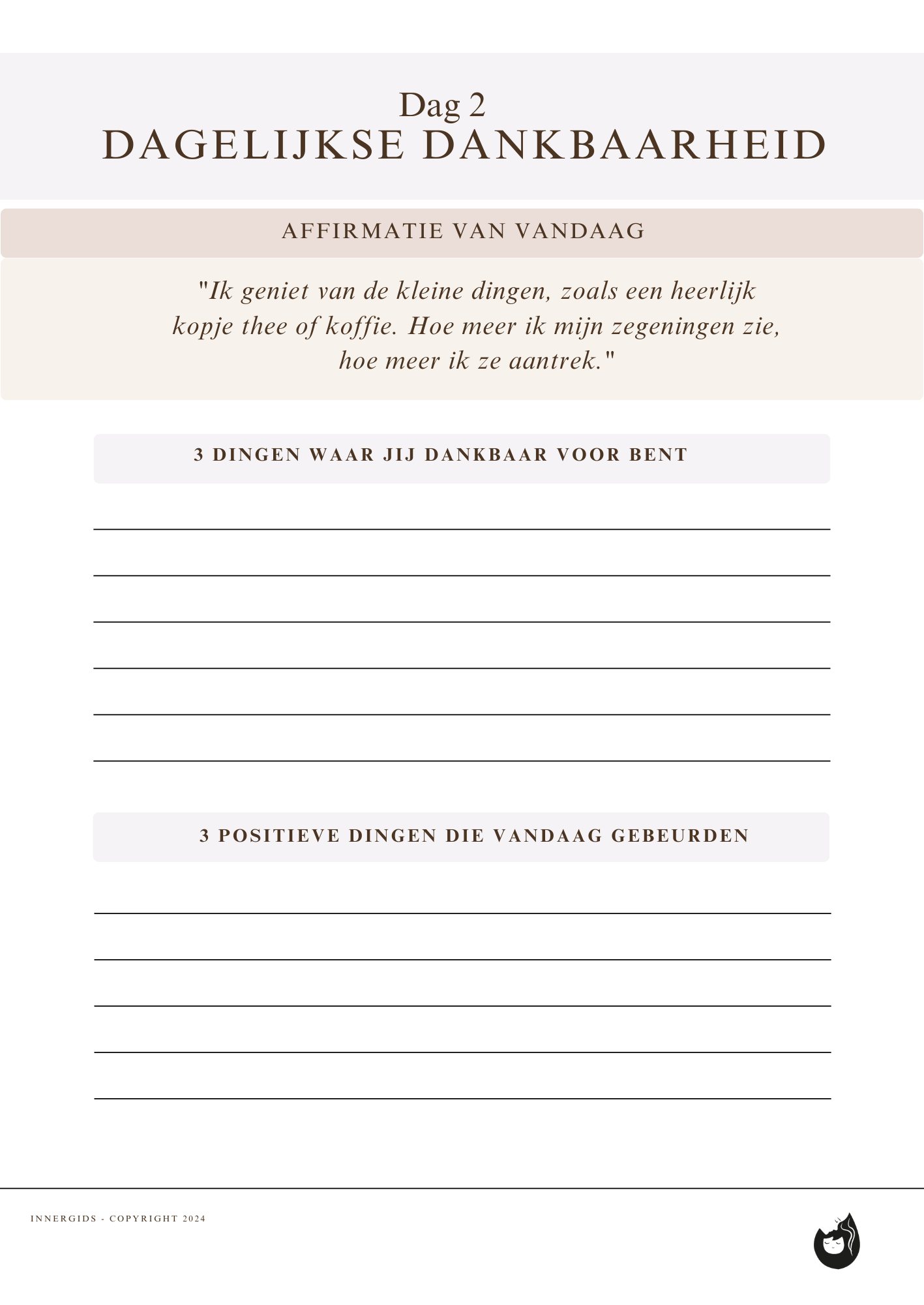 Dankbaarheid Journal - Pure Soul