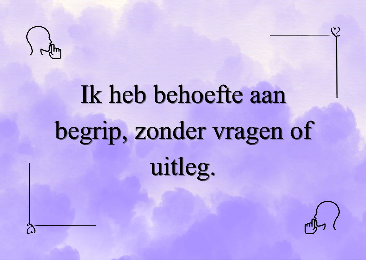 PRE-ORDER Behoefte kaartjes - Pure Soul